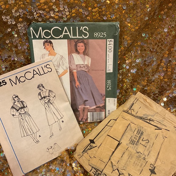McCall’s vintage Laura Ashley Sailor Top & Skirt Pattern #8925 - Picture 4 of 8
